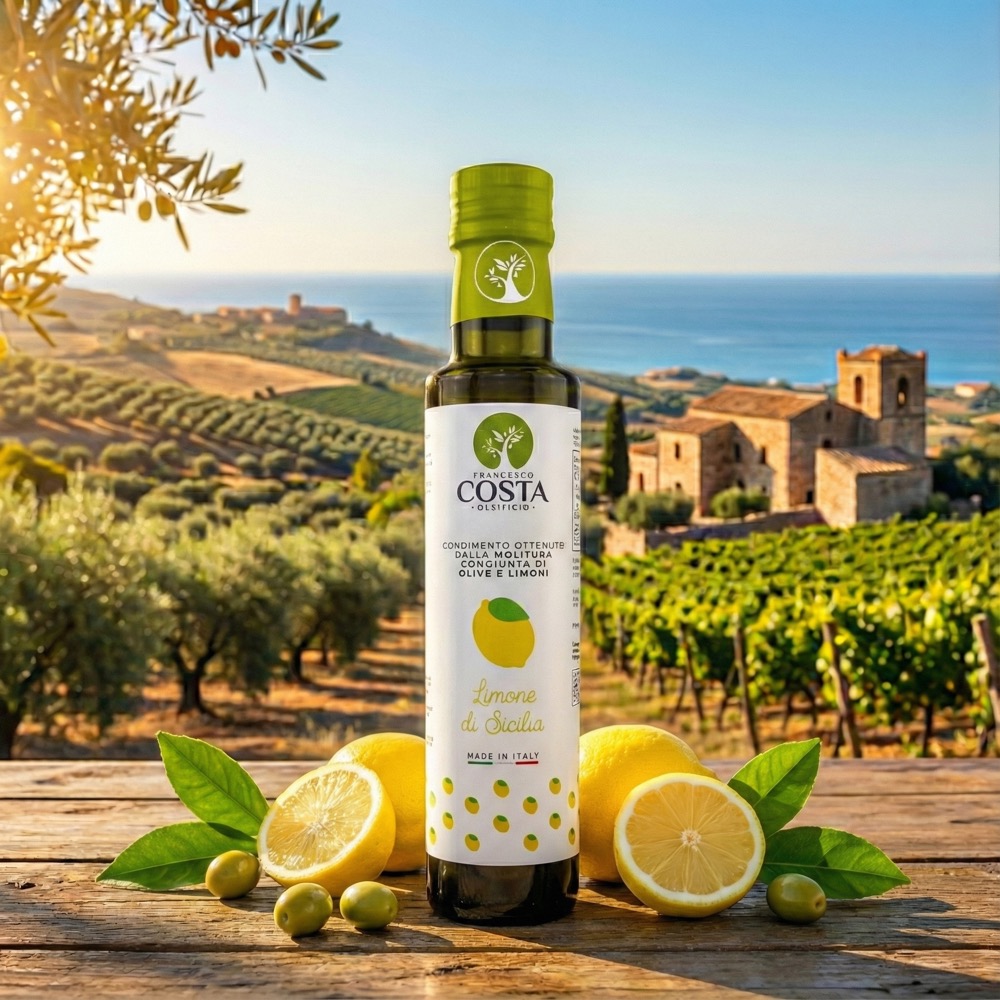 Condiment au citron à l'huile d'olive extra vierge (25 cl)