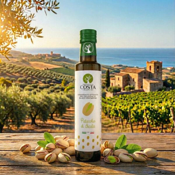 Condiment à la pistache à l'huile d'olive extra vierge (25 cl)