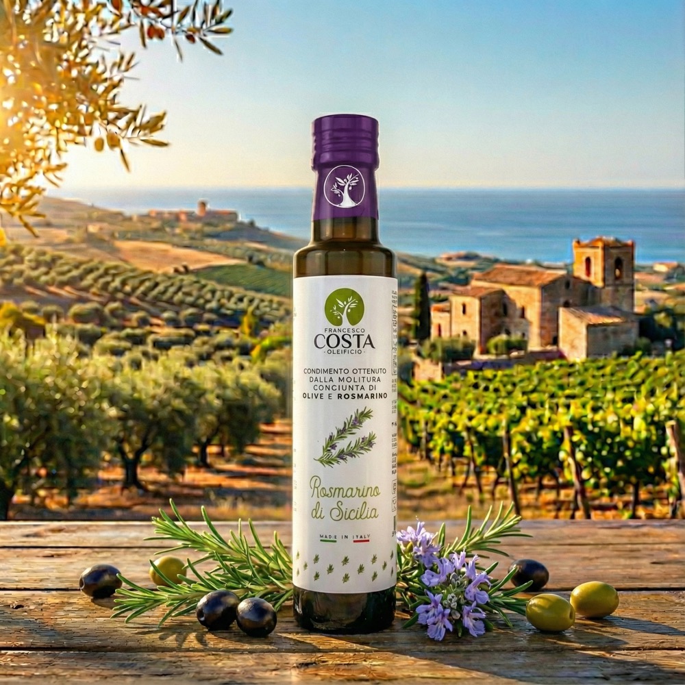 Condiment au romarin à l'huile d'olive extra vierge (25 cl)